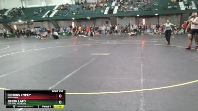 285 lbs Cons. Round 5 - Simon Lato, Central Michigan vs Brooks Empey, Wisconsin