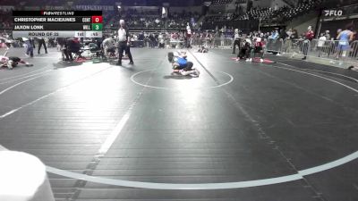 112 lbs Round Of 32 - Christopher Maciejunes, Centurion vs Jaxon Lonk, Williamstown Braves