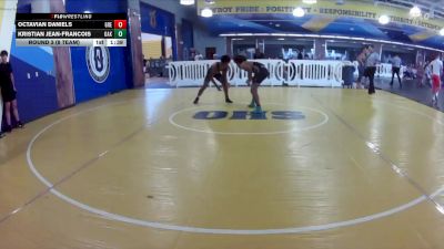 144 lbs Round 3 (8 Team) - Kristian Jean-Francois, Oakleaf WC vs Octavian Daniels, Greasers