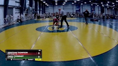 80 lbs Rd# 8- 12:30pm Saturday Final Pool - Jonathan Thompson, Iowa Black vs Owen Coonradt, PA Silver