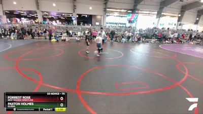 75 lbs Quarterfinal - Paxton Holmes, Global vs Forrest Rose, Best Trained Wrestling