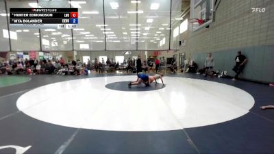 120 lbs Cons. Semi - Hunter Edmondson, Lakeland Wrestling Club vs Mya Bolander, East Idaho Elite Wrestling Club