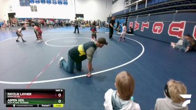 70 lbs Round 1 - Payzlie Layher, Douglas WC vs Aspen Keil, High Plains Thunder