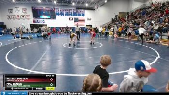 80 lbs Champ. Round 1 - Mac Beniek, Clear Creek Middle School vs Kutter Posten, Sage Valley Jr High