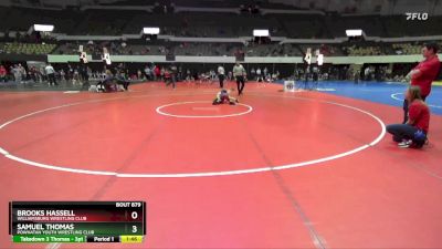 National 3-5 76 Cons. Semi - Brooks Hassell, Williamsburg Wrestling Club vs Samuel Thomas, Powhatan Youth Wrestling Club