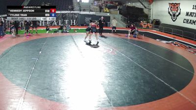 110 lbs 3rd Place Match - Kennedy Jeppson, Utah vs Tylene Tran, Nevada