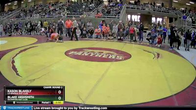 98 lbs Champ. Round 2 - Blake Highsmith, Silverton Mat Club vs Kason Blakely, La Grande Mat Club