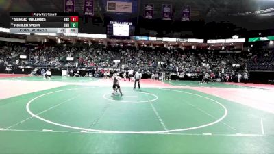 120 lbs Cons. Round 2 - Kohler Wehr, BMDA vs Sergio Williams, KMCA