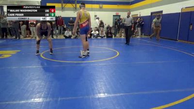 189 lbs Consy 3 - Malaki Washington, Linsly School-WV vs Cade Feger, Line Mountain