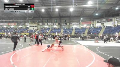 138 lbs Consi Of 16 #2 - Gavin Anderson, Regis Jesuit Wrestling vs Koy Weber, Meeker Cowboys