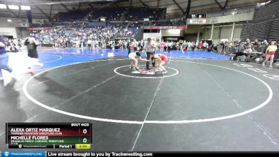 143 lbs Quarterfinal - Michelle Flores, Franklin Pierce Cardinal Wrestling Club vs Alexa Ortiz Marquez, Thunder Mountain Wrestling Club