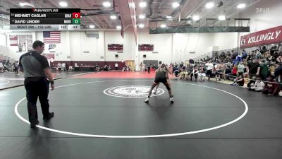 132 lbs Consi Of 8 #2 - Mehmet Caglar, Granby/East Granby vs David Linder, Montville