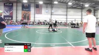 70 lbs Rr Rnd 1 - Cameron Schofield, Indiana Outlaws Gold vs Joey Miller, Ride Out Wrestling Club Blue