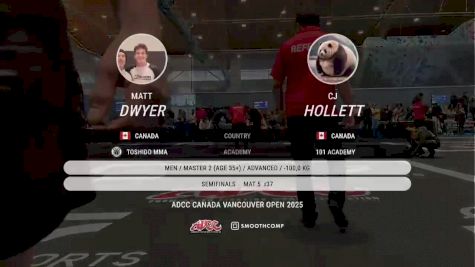 CJ Hollett vs Matt Dwyer 2025 ADCC Vancouver Open