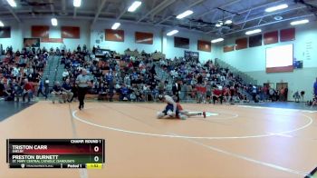 132 lbs Champ. Round 1 - Triston Carr, Shelby vs Preston Burnett, St. Mary Central Catholic (Sandusky)