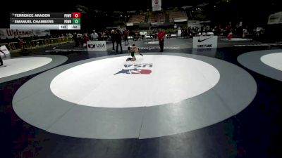 78 lbs 3rd Place Match - Terrence Aragon, Poway Wrestling vs Emanuel Chambers, Poway Wrestling