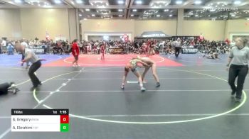 116 lbs Round Of 16 - Samantha Gregory, Bronco WC vs Ava Ebrahimi, Top Gun WC