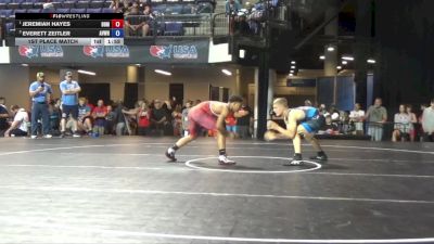 140 lbs 1st Place Match - Jeremiah Hayes, Backyard Brawlers Midwest vs Everett Zeitler, Aviators Wrestling