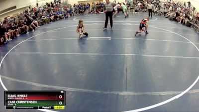 75 lbs Round 4 (6 Team) - Case Christensen, Utah vs Elias Hinkle, North Dakota 2