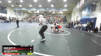 190 lbs Champ. Round 2 - Dimitry Sirotnik, Santa Monica vs David Rapp Jr, Central East