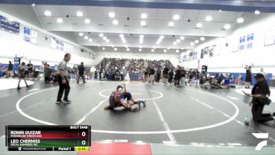 63 lbs Cons. Semi - Ronin Guizar, Powerline Wrestling vs Leo Cherniss, SoCal Hammers WC