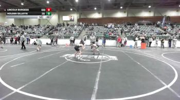 90 lbs Consolation - Lincoln Burgess, Gold Rush Wrestling vs Holden Gillette, 208 Spartans