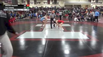 100 lbs Cons. Round 3 - Brooke Walrath, Linn-Mar vs Lyla Stiefel, East Buchanan
