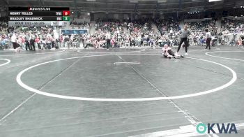 55 lbs Quarterfinal - Henry Telles, Talihina Youth Wrestling Club vs Bradley Shadwick, Berryhill Wrestling Club