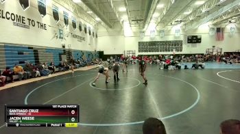 120 lbs Finals (2 Team) - Santiago Cruz, Rock Springs vs Jacen Weese, Valley