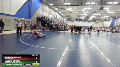 92 lbs Cons. Round 2 - Bennett Nielsen, Team Prestige vs Nikolas Jensen, Champions Wrestling Club