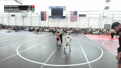 54 lbs Quarterfinal - Matthew Hatch, Rising Sun WC vs Salvador Ochoa, GomezBrothersGrapplingAcademy