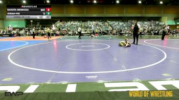 43 lbs Consi Of 8 #2 - Dakota Mendoza, Mantanona TC vs Josiah Piz, Team Coalinga