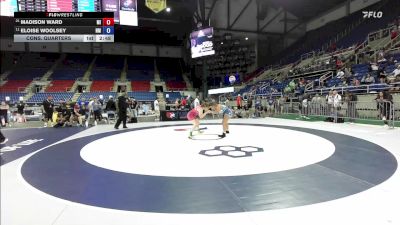155 lbs Cons. Quarters - Madison Ward, MI vs Eloise Woolsey, NM