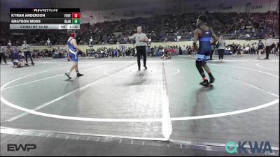 110 lbs Consi Of 16 #2 - Kyran Anderson, Fort Gibson Youth Wrestling vs Grayson Moss, Blanchard Youth Wrestling Club