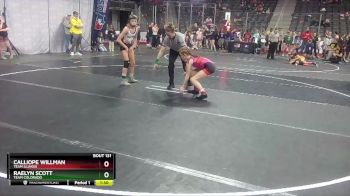 92 lbs Quarterfinal - Raelyn Scott, Team Colorado vs Calliope Willman, Team Illinois