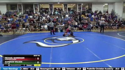 128 lbs Quarterfinal - Michael Barringer, Stanhope Elmore vs Kameron Wilson, R. E. Lee