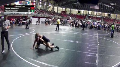 100 lbs Cons. Round 5 - Evan Woehrer, CWO vs Liam Scearcy, IronHawk Wrestling Academy