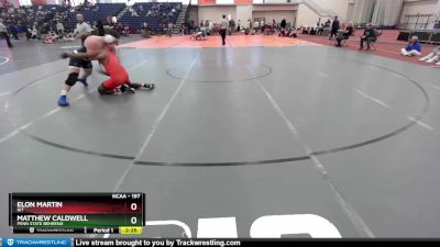 197 lbs Quarterfinal - Elon Martin, RIT vs Matthew Caldwell, Penn State Behrend