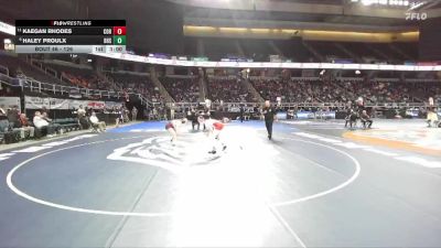 126 lbs Champ. Round 1 - Kaegan Rhodes, Corning-4 vs Haley Proulx, Burnt Hills-Scotia-Ballston Spa-2