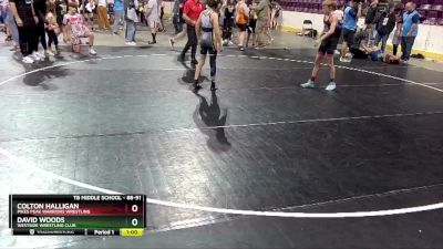 88-91 lbs Round 3 - Colton Halligan, Pikes Peak Warriors Wrestling vs David Woods, Westside Wrestling Club