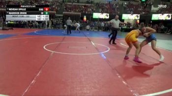 137 lbs Quarterfinal - Madison Irwin, Holstein Wrestling vs Neveah Spille, Conrad Wrestling Club