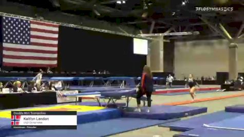 Kaitlyn Landon - Double Mini Trampoline, USA Dynamites - 2021 USA Gymnastics Championships