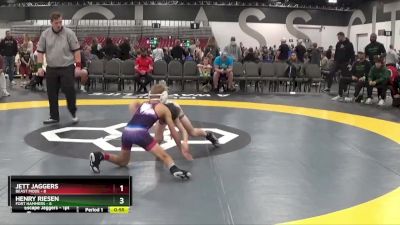 70 lbs Quarterfinals (8 Team) - Jett Jaggers, Beast Mode vs Henry Riesen, Fort Hammers