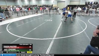 138 lbs Cons. Round 3 - Mason Masters, Powerhouse Wrestling Club vs Jace Longmire, Auburn Area Wrestling Club