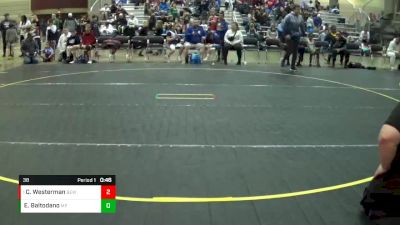 38 lbs Quarterfinal - Cayden Westerman, Kodiak Attack vs Eliana Baltodano, Mat Psychos