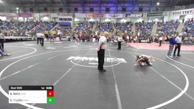 74 lbs Quarterfinal - Brycen Behil, Sargent Wrestling vs Diesel Trujillo, Duran Elite