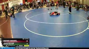 67 lbs Quarterfinal - Zachary Wagasky, Moapa Valley Wrestling Club vs Jaxon McCune, Gold Rush Wrestling