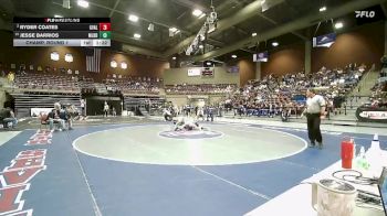2A 132 lbs Champ. Round 1 - Jesse Barrios, Millard vs Ryder Coates, Gunnison Valley