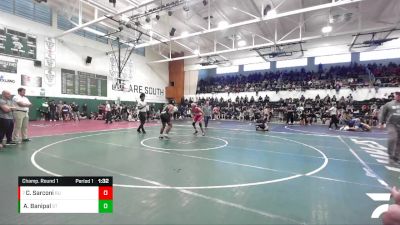 175 lbs Champ. Round 1 - Charlie Sarconi, Redondo Union vs Ashwin Banipal, South Torrance