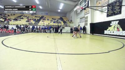170 lbs Consolation - Gabriella Cunningham, Jay High School vs Saphira Hawk, Jay High School
